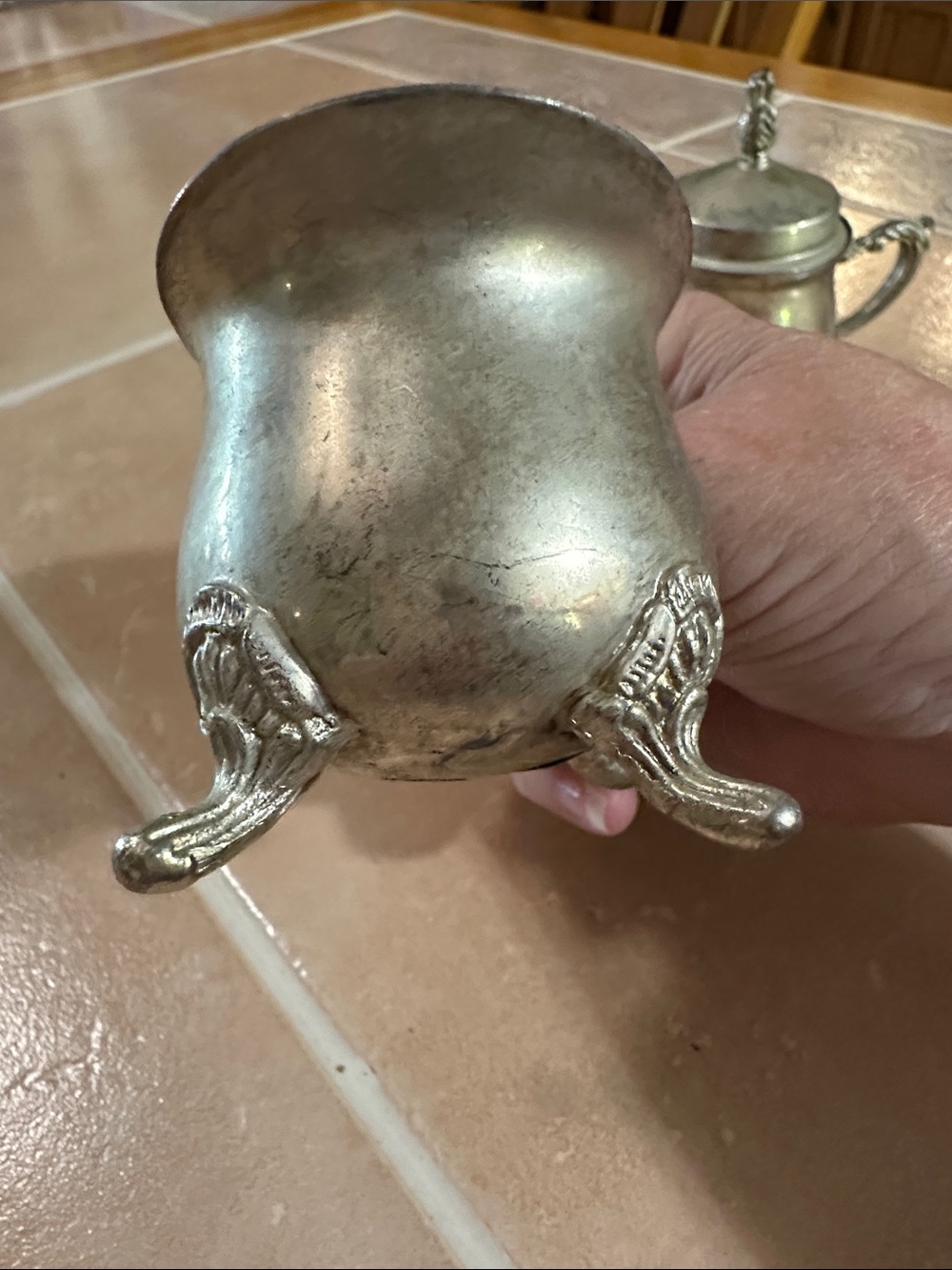 VTG Silver Plated Creamer and Covered Sugar Set - Picture 4 of 16